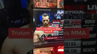 Tristan Tate Loses his MMA Debut 😳 