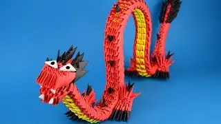 How to make a paper dragon origami 3D | DIY Tutorial