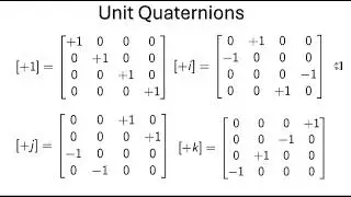 Quaternions as Rotation Matrices