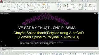 Chuyển Spline thành Polyline trong Autocad | Convert Spline to Polyline in Autocad