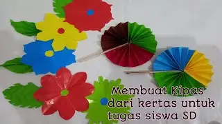 Cara membuat kipas dari kertas untuk tugas SD