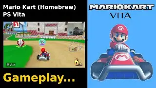 Mario Kart. PS Vita Homebrew. Gameplay.