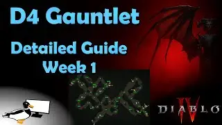 Diablo 4 - Gauntlet Week 1 - Detailed Map/Point Guide - Easy 500k+ Route