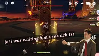 Genshin impact : Solo VS Childe lvl 90