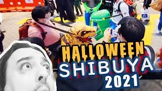 DINOSAUR FIGHT IN SHIBUYA?! |HALLOWEEN SPECIAL