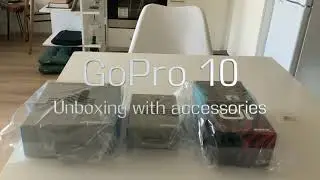 GoPro 10 + Accessories: Unboxing | 4K