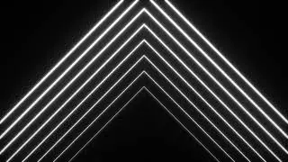 Neon Triangle Lines White (Down To Up) | Looping Animation | After Effects | 2022 | 1 Hour