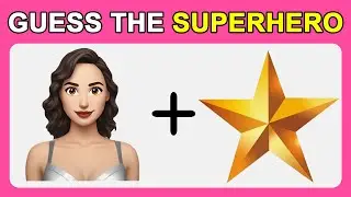 Guess the Superhero by only 2 Emoji! Marvel & DC Superheroes Fun and Hard Emoji Quiz