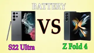 S22 Ultra vs  Z Fold 4 - Battery Life DRAIN TEST