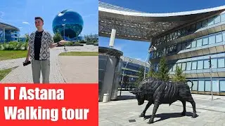 Astana, Qazaqstan (Kazakhstan), walking tour Nur Alem & IT-hu