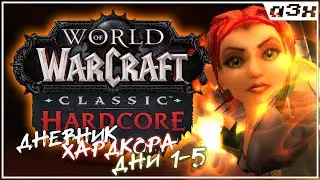 Hardcore Diary, Days 1-5 / Server Stitches, WoW Classic HARDCORE