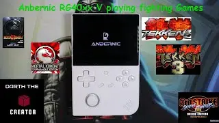 Anbernic RG40xx V playing some fighting Games from the stock 256GB card #anbernic #rg40xxv