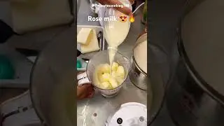 Rose 🌹 milk recipe||how to make Rose milk #streetfood #milk