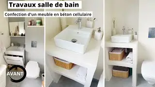 GROS CHANTIER SALLE DE BAIN AVEC DU BÉTON & BÉTON CELLULAIRE 🚿