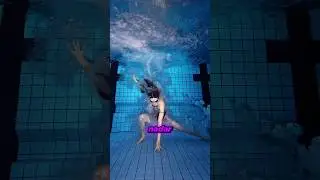 SHE WOULD CRY IN SECRET AT THE BOTTOM OF THE POOL... 😭