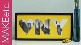 DIY Cut-out Photo Frame - How to display your favourite photos