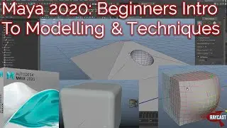 Maya 2020 Tutorial: Beginners Introduction to Modelling & Techniques with Timestamps