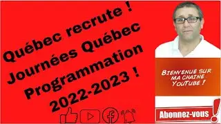 Journées Québec – Programmation 2022 2023