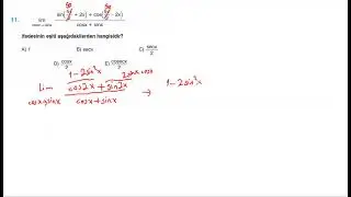 Limit ve süreklilik sınav tarzında test6 soru11