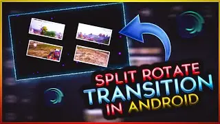 Split Rotate Transition in Android || Alight Motion Tutorial