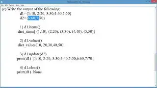 Computer Science XI Revision - IV Python