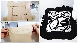 초보자를 위한 재봉팁/사각쿠션에 파이핑 달기/모서리처리법