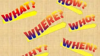 Learn question words for kids in English