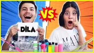 SLİME CHALLENGE KELİME AVI EĞLENCELİ CHALLENGE MERT SARI w/ Yağmur Kaya