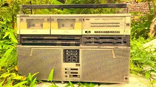 Restoration Old Vintage SHARP Stereo Radio CD Player // Restore Discarded Boombox AM/FM Radio