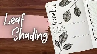 LEAF SHADING || WEEKLY BUJO SPREAD Mar. 15 || Livvy's Weeklys #2