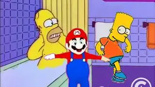 Bart hits Homer with Nintendo