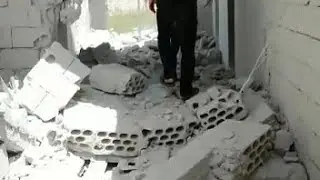 SYRIA: The destruction caused by an airstrike