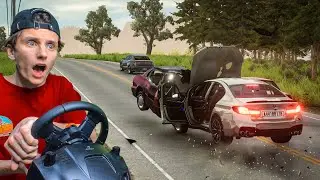 МОЛОДОЙ ПАЦАНЧИК НА BMW M5 F90 РАЗБИЛСЯ НА ТРАССЕ...! | BeamNG.drive