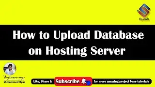 How to Upload Database on Hosting Server