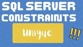 UNIQUE CONSTRAINT in SQL Server | What are constraints in SQL server ?