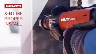 DEMO of proper installation of Hilti's threaded stud X-BT