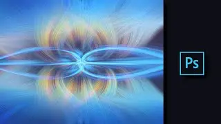 How To Create Twisted Light Fibers Effect in Photoshop ( Twirl Effect ) - Graphic Design Tutorial