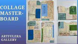 Collage Masterboard using printable from ArtfulEra Gallery #junkjournaling