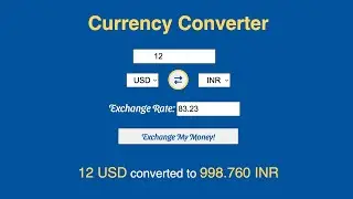 Currency Converter in Javascript - Javascript Project for beginners