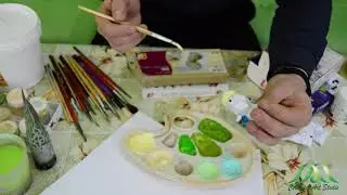 РОСПИСЬ ИГРУШКИ ИЗГОТОВЛЕННОЙ ИЗ ПЛАСТИЛИНА | ЛУГАНСКАЯ ИГРУШКА | КЕРАМИК АРТ-СТУДИЯ. Кобушка С.Ю.