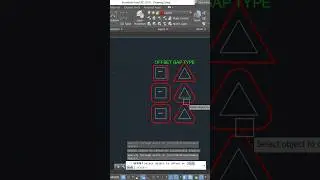 Offset gap type in autocad 