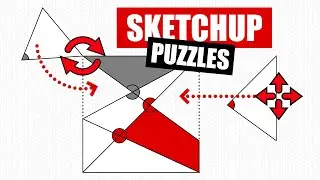 Solve These 3d Puzzles - Master SketchUp's Move And Rotate Tools
