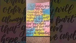 pre-K Teacher appreciation quote ✨️😍 #handwriting #lettering #trending #art #shortsviral #shorts