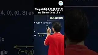 The Points (-4, 0), (4, 0), (0, 3) are the Vertices of a ? | 