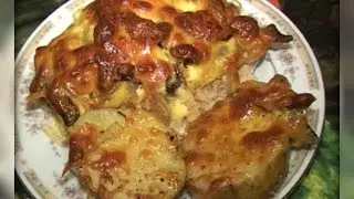 сочные куриные грудки с грибами