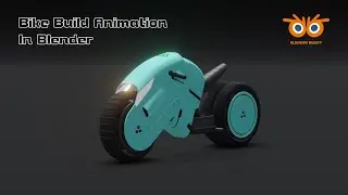 Bike build animation in blender