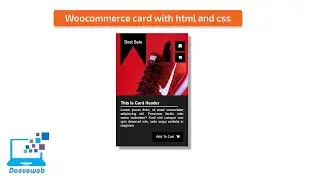 Woocommerce product card with html and css only