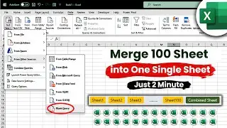 Merge 100's Tables with Append Queries || Blank Query in Excel || Power Query