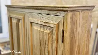 Woodworking from chestnut wood, diy wooden cabinet // Kestane ağacından ahşap çalışması, ahşap dolap