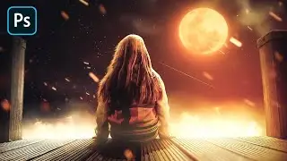 Burning World - Photoshop Light Effects Manipulation Tutorial
